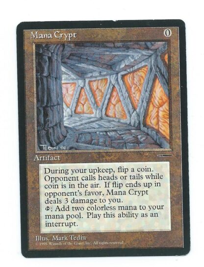 Magic MTG Book Promo Mana Crypt