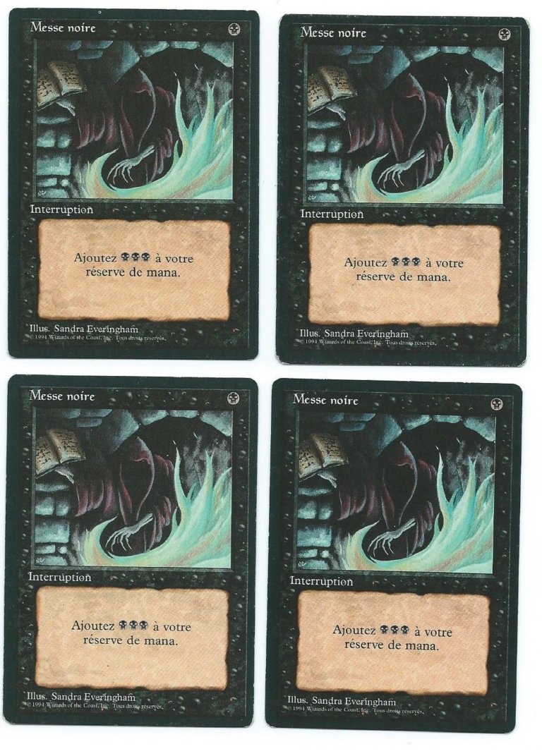 4x Dark Ritual FBB French Magic the Gathering | MTG Cards 93 94