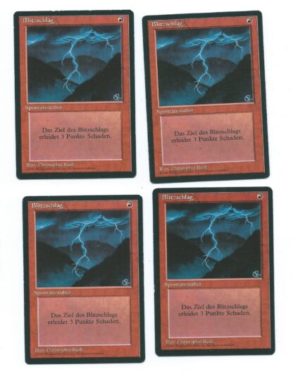 Magic MTG FBB 4x Lightning Bolt German (2)